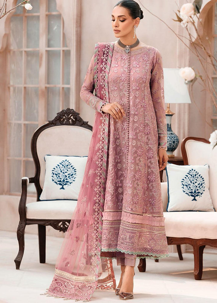 Mehfilen By Xenia Formals Embroidered Chiffon Suits Unstitched 3 Piece XE22M 01 Nizha - Luxury Collection