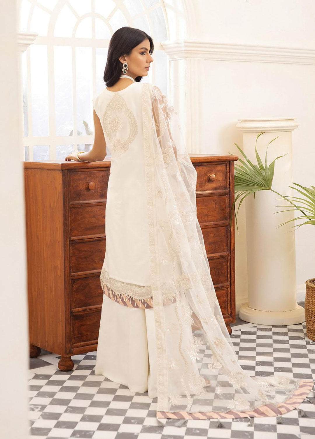 Pareesia By Xenia Formals Embroidered Net Suits Unstitched 3 Piece XE22P 09 Solaris - Luxury Collection