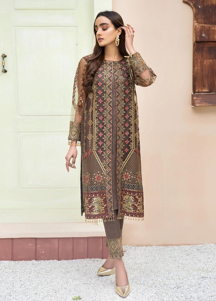 Xenia Formals Luxury Pret Embroidered Net 2 Piece Suit AHLAAM XFR-20-197