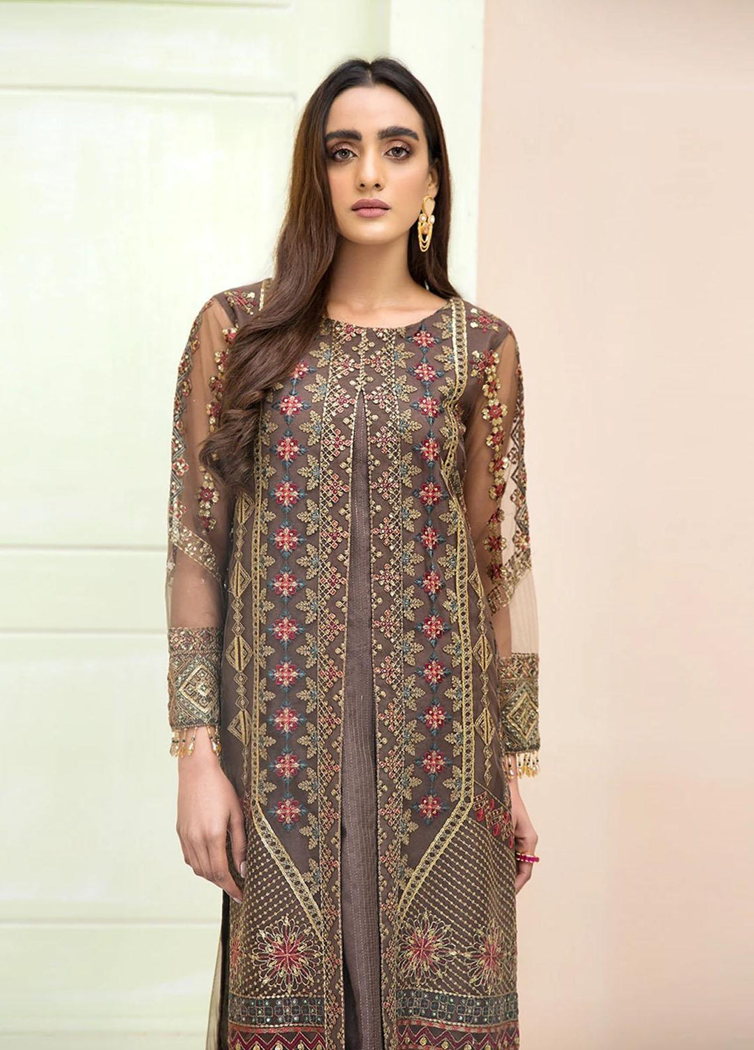 Xenia Formals Luxury Pret Embroidered Net 2 Piece Suit AHLAAM XFR-20-197