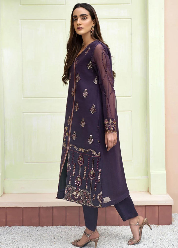 Xenia Formals Embroidered Chiffon Stitched 2 Piece Suit Beazley XFR-20-196
