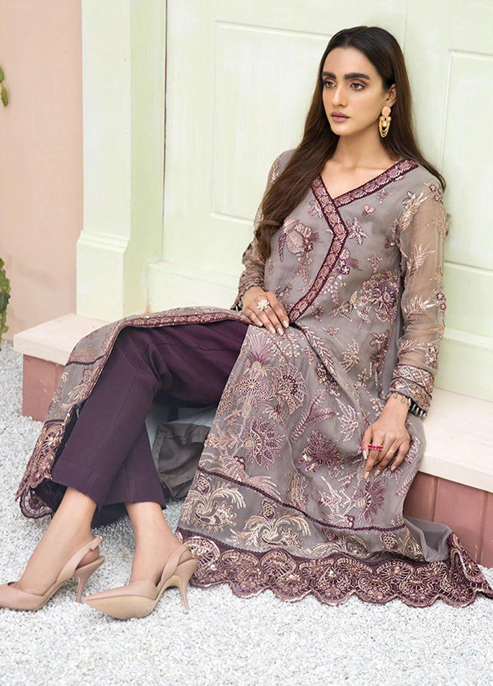 Xenia Formals Embroidered Chiffon Stitched 2 Piece Suit Mutava XFR-20-198