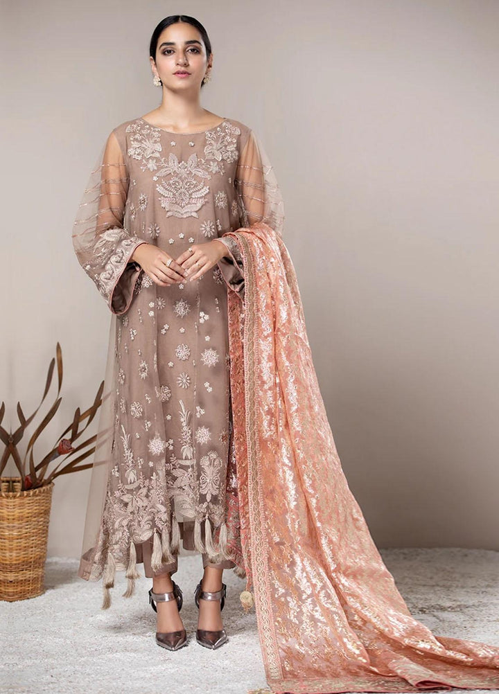 Xenia Formals Embroidered Net Stitched 3 Piece Suit Noelle XFR-20-169