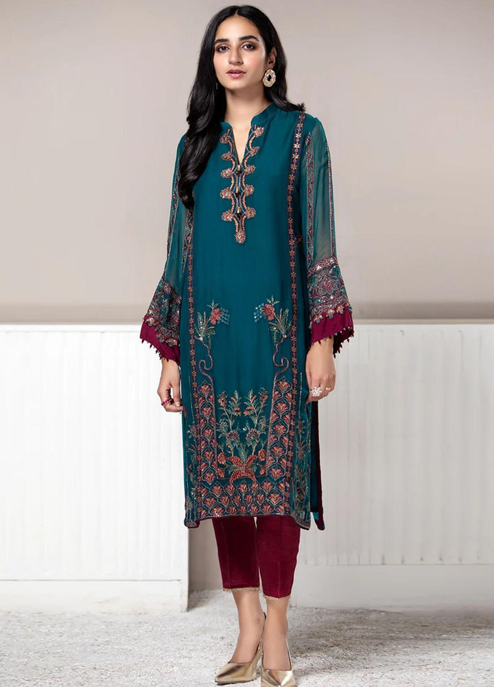 Xenia Formals Embroidered Chiffon Stitched 3 Piece Suit XF21P SIGNE XFR-21-178