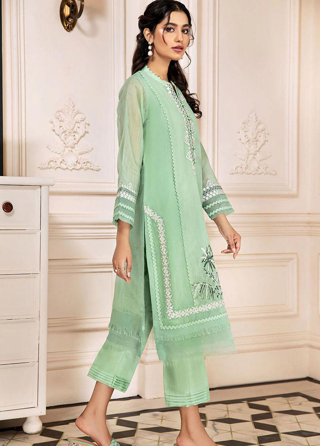 Xenia Formals Pret Embroidered Chiffon 2 Piece Suit RAIZEL XFR-21-279