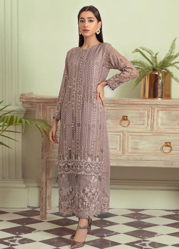 Xenia Formals Pret Embroidered Chiffon 3 Piece Suit LAMEES XFR-22-338