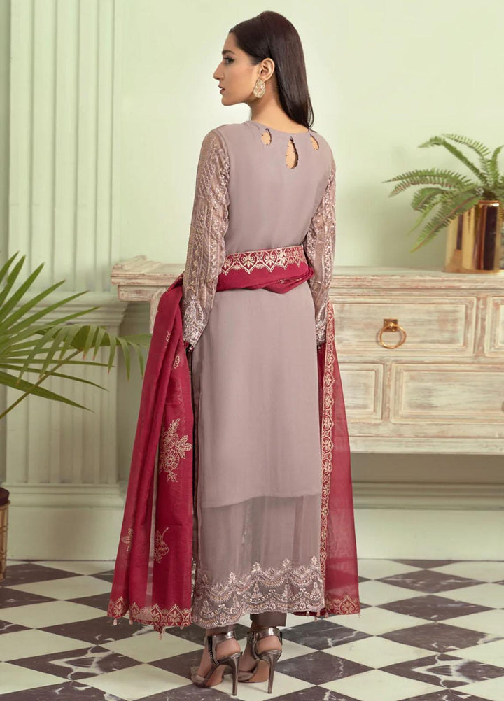 Xenia Formals Pret Embroidered Chiffon 3 Piece Suit LAMEES XFR-22-338