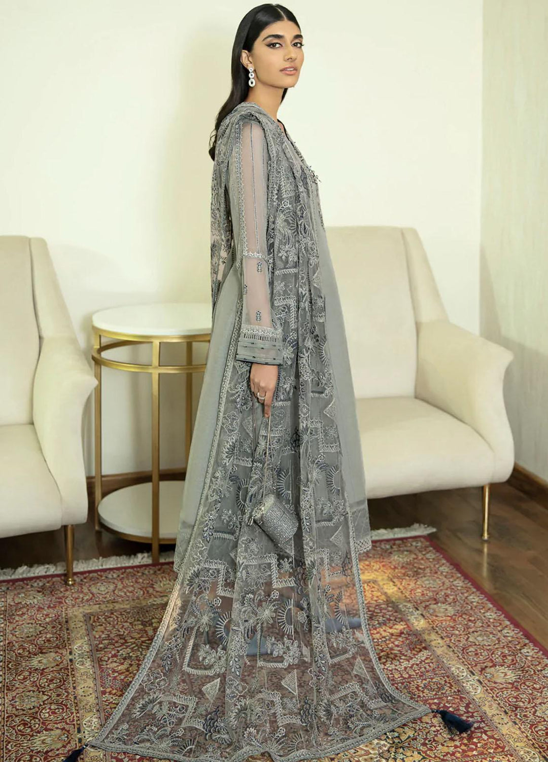 Xenia Formals Pret Embroidered Chiffon 3 Piece Suit TAFIDA XFR-21-301