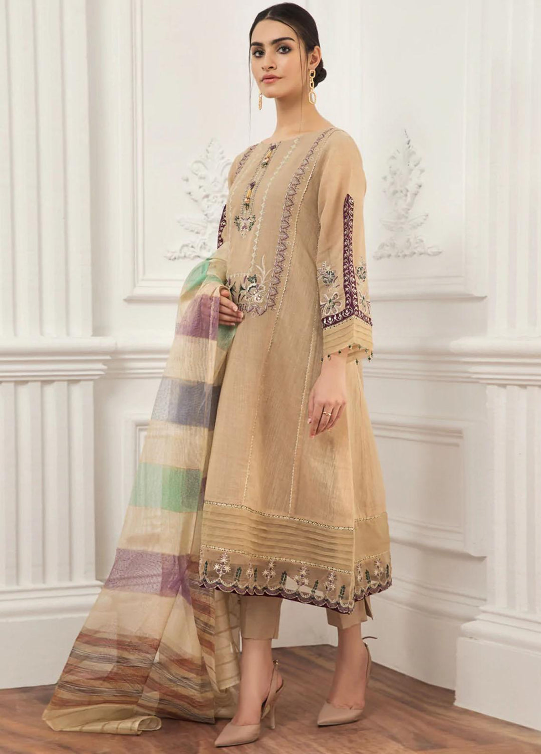 Xenia Formals Pret Embroidered Organza 3 Piece Suit NAJAIR XFR-21-247