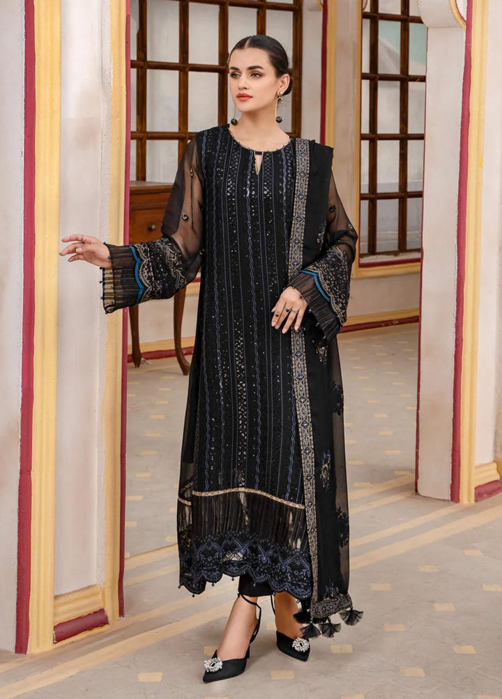 Xenia Formals Pret Embroidered Chiffon 3 Piece Suit KHAZEENA XFR-22-391