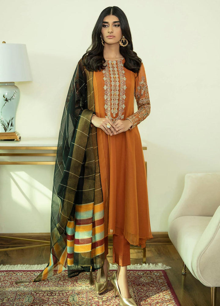 Xenia Formals Pret Embroidered Chiffon 3 Piece Suit DIYA XFR-21-295