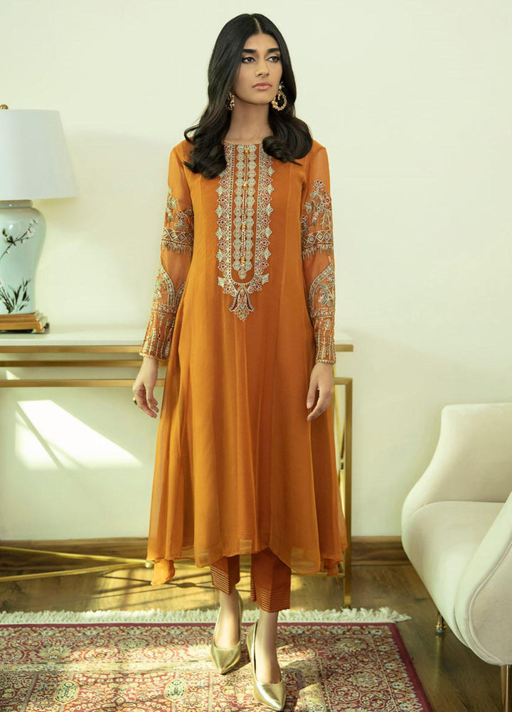 Xenia Formals Pret Embroidered Chiffon 3 Piece Suit DIYA XFR-21-295