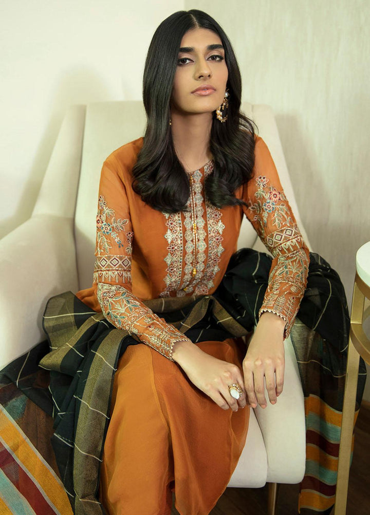 Xenia Formals Pret Embroidered Chiffon 3 Piece Suit DIYA XFR-21-295