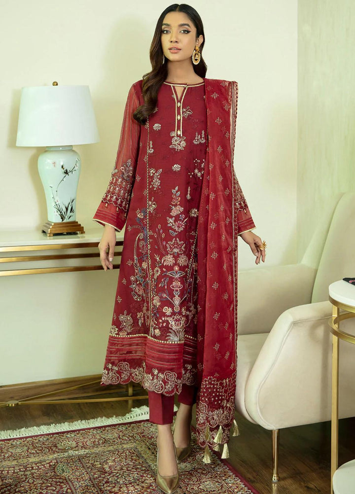 Xenia Formals Ready to Wear Embroidered Chiffon 3 Piece Suit FAJYAZ XFR-21-310