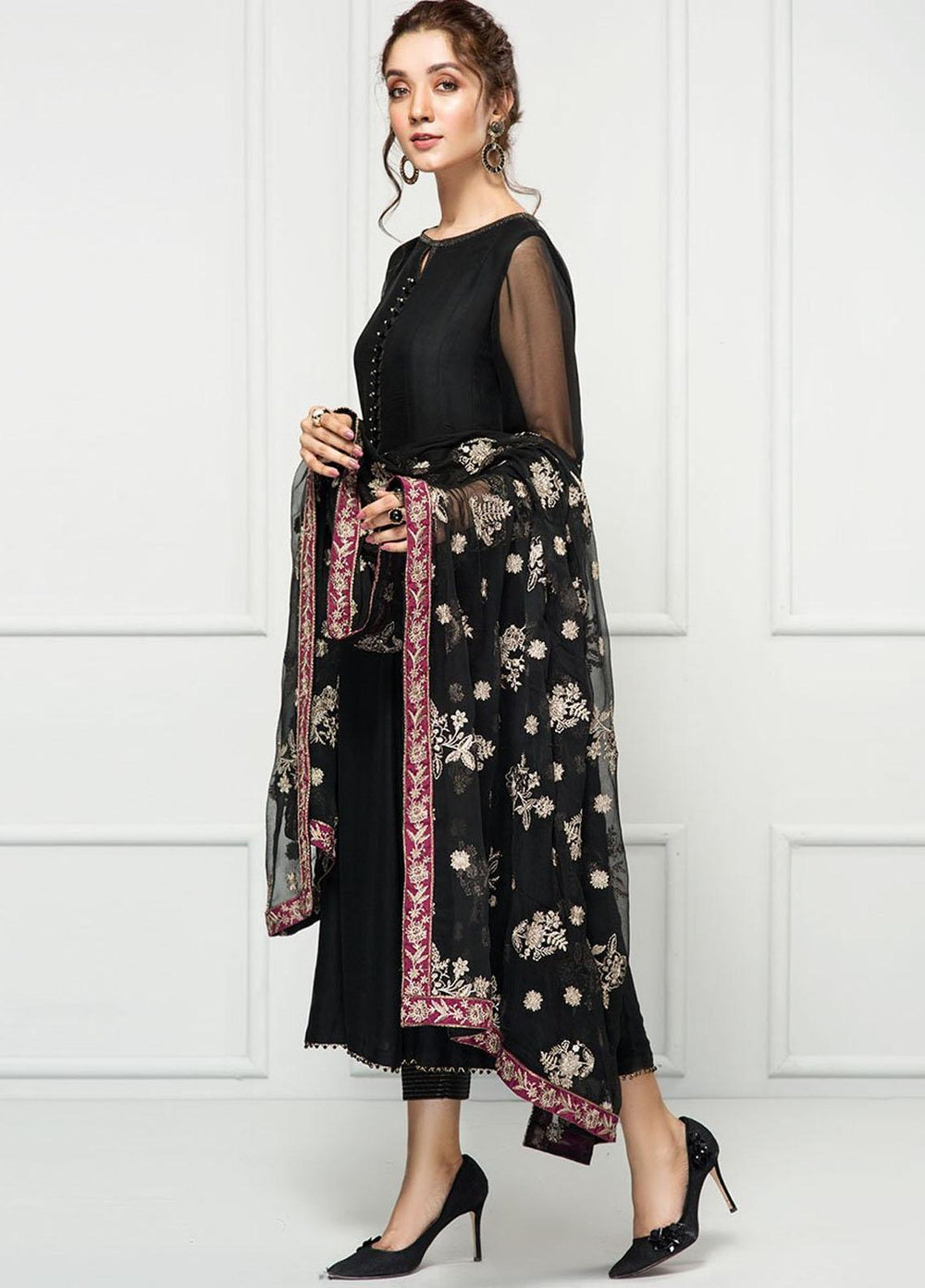 Xenia Formals Pret Embroidered Chiffon 3 Piece Suit OPHELIA XFR-20-131