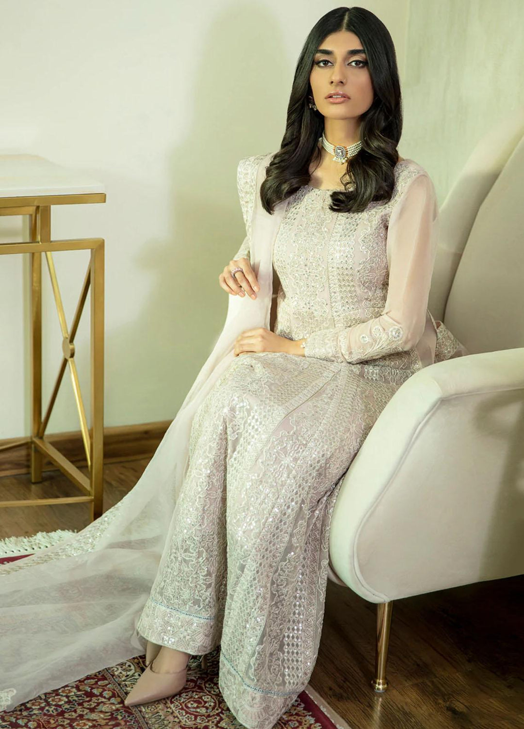 Xenia Formals Ready to Wear Embroidered Chiffon 3 Piece Suit TISHA XFR-21-311