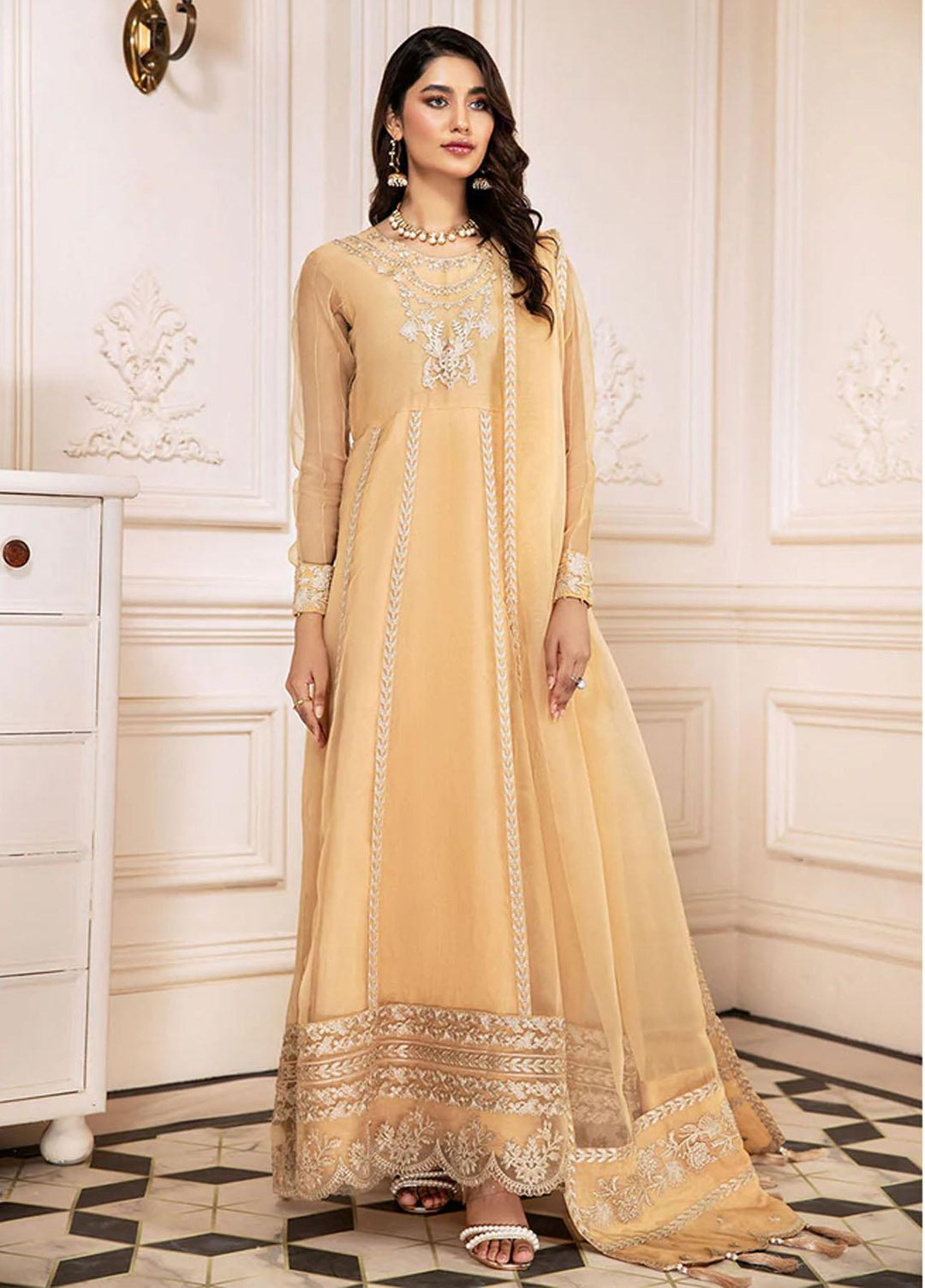 Xenia Formals Pret Embroidered Organza 3 Piece XFR-21-276 Mann