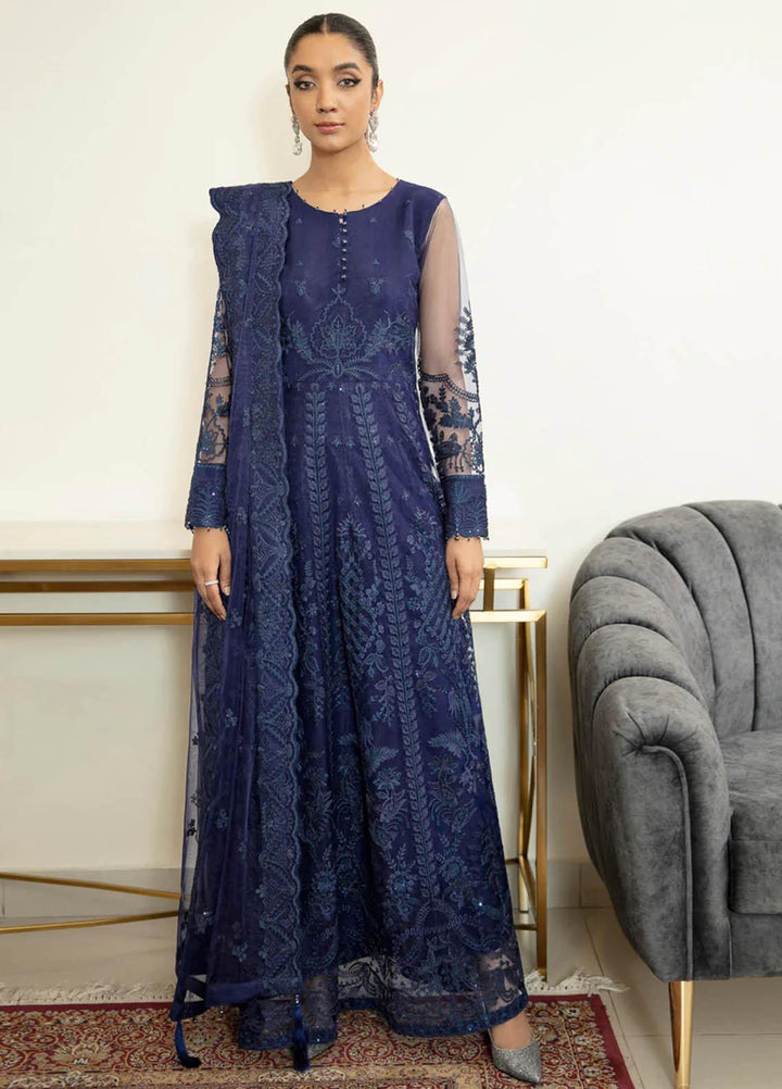 Xenia Formals Luxury Pret  Net 3 Piece Dress GHANEEM XFR-21-300