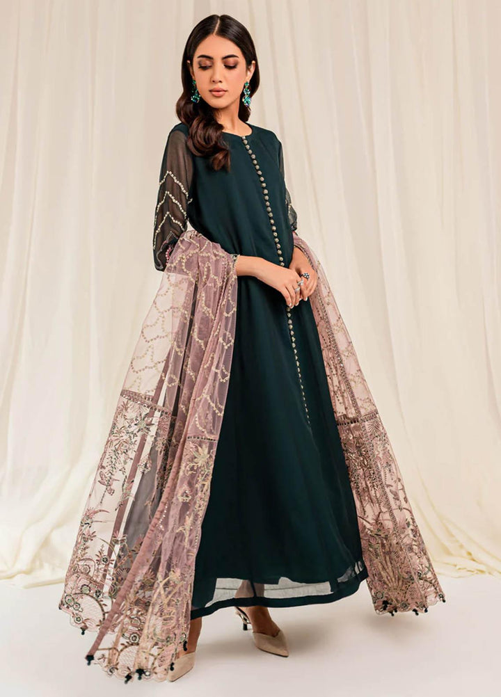 Xenia Formals Luxury Pret  Chiffon 3 Piece Dress Kanval