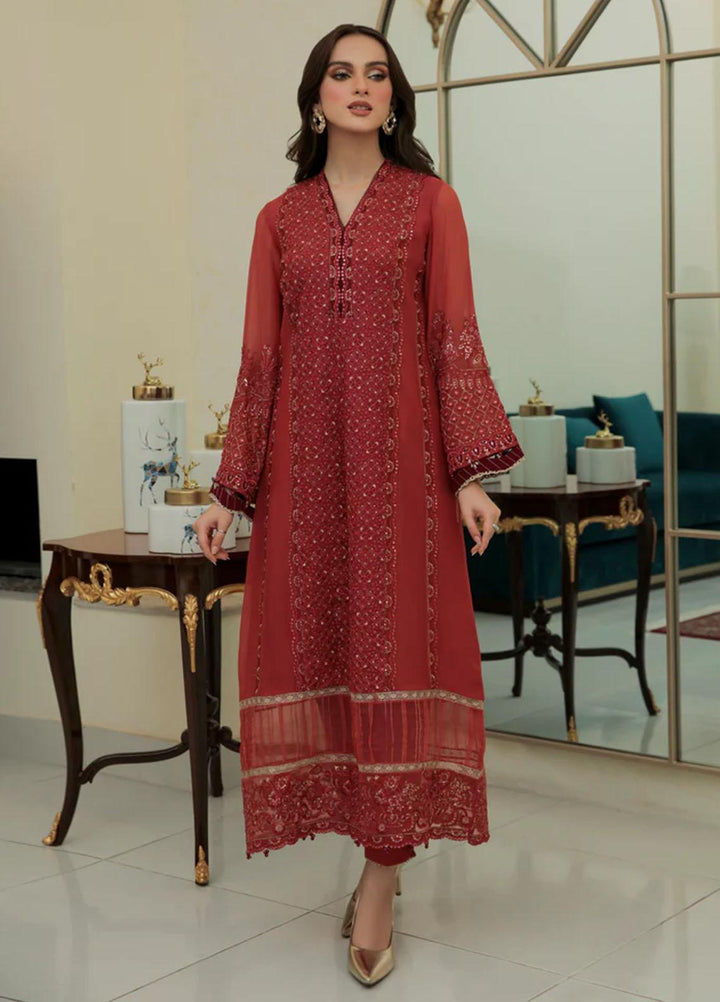 Xenia Formals Luxury Pret  Chiffon 3 Piece Dress XFR-22-406 SWABI
