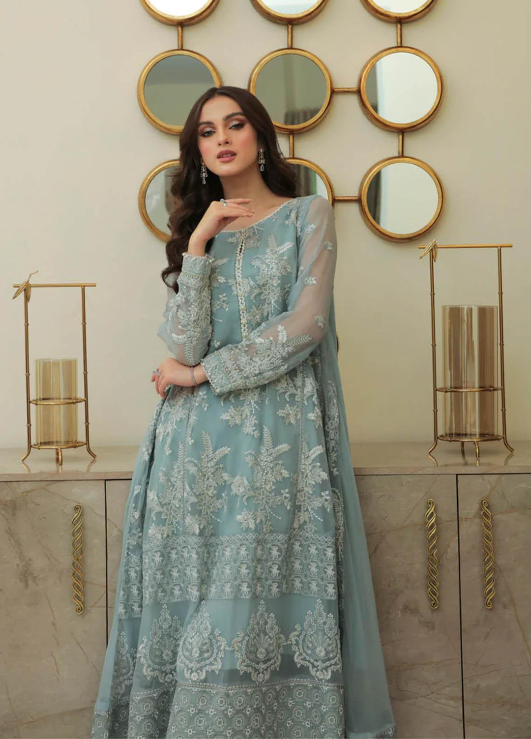 Xenia Formals Luxury Pret  Chiffon 2 Piece Dress KEFI XFR-22-413