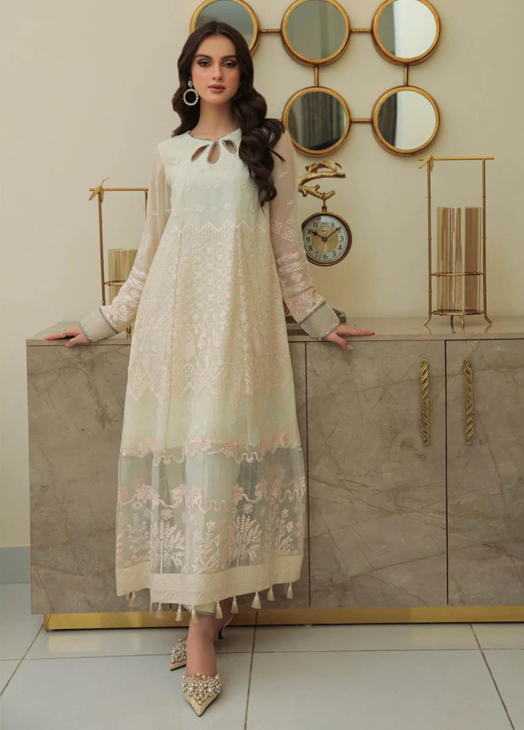 Xenia Formals Luxury Pret  Chiffon 3 Piece Dress AVERY XFR-22-415