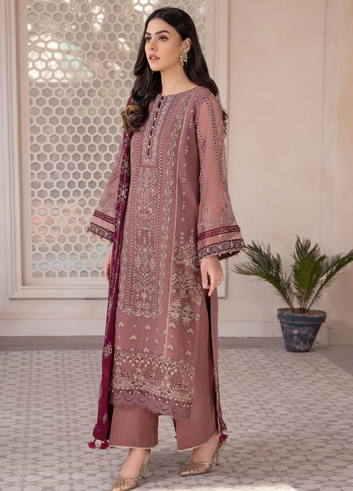 Xenia Formals Luxury Pret  Chiffon 3 Piece Dress Qausim