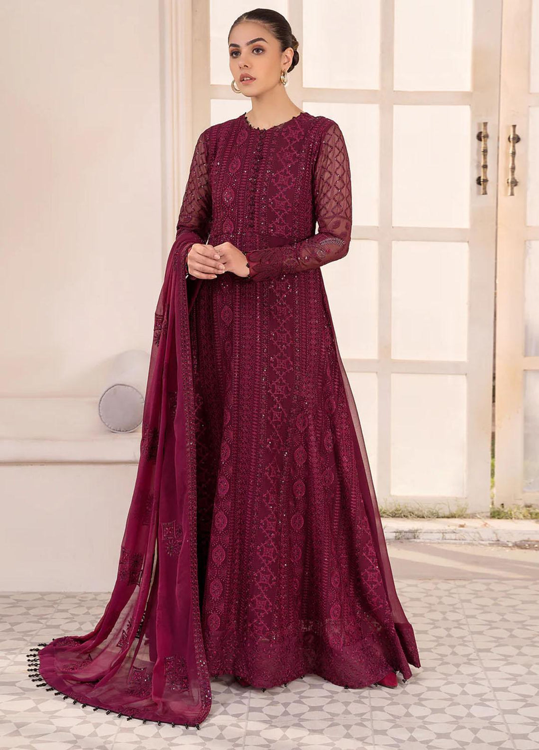 Xenia Formals Luxury Pret  Chiffon 3 Piece Dress XFR-23-456 SHANKARI