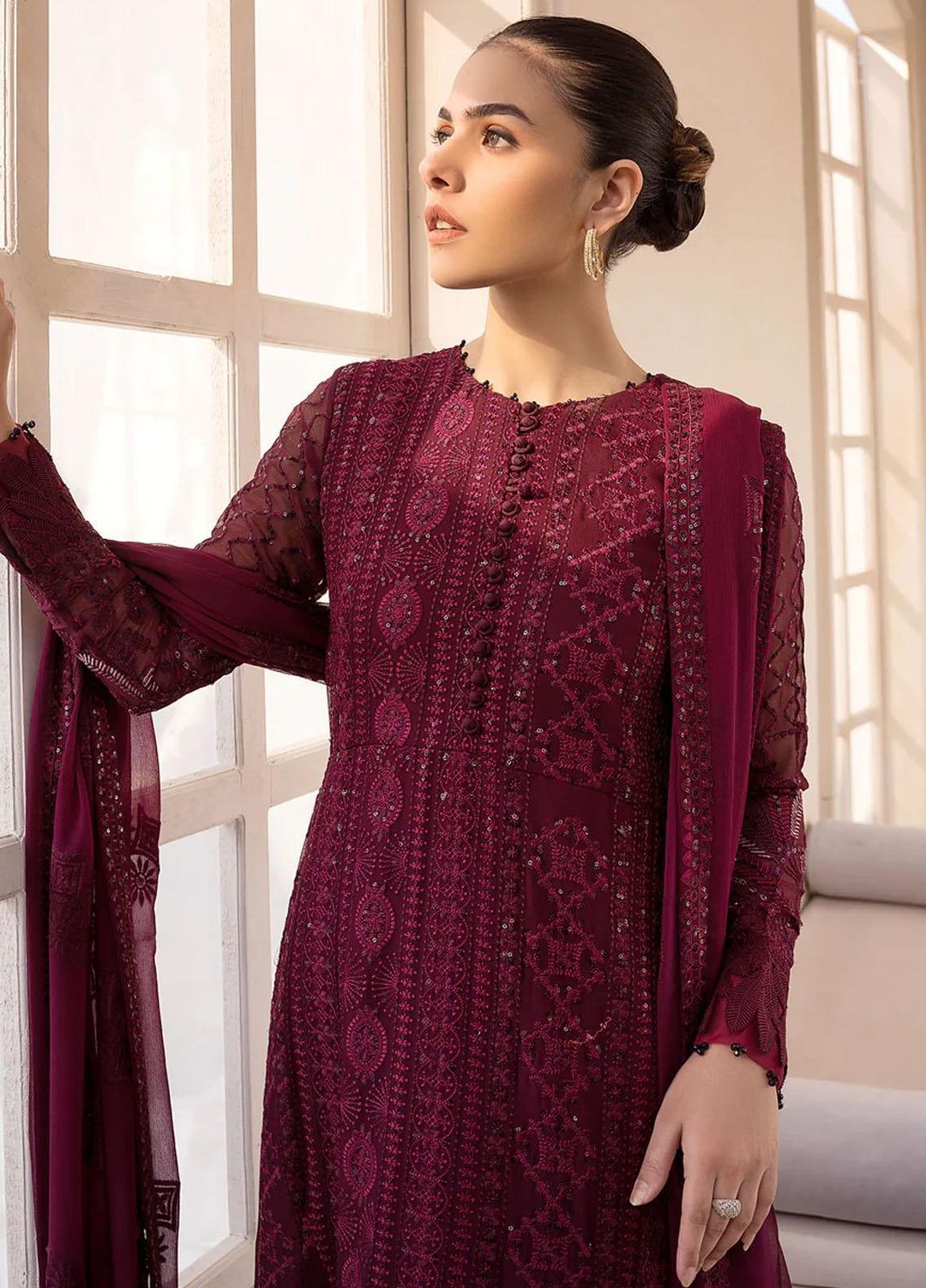 Xenia Formals Luxury Pret  Chiffon 3 Piece Dress XFR-23-456 SHANKARI