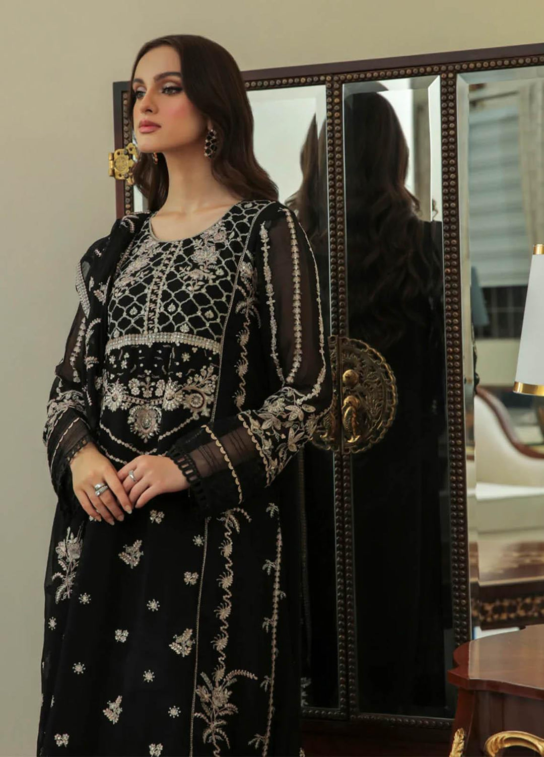 Xenia Formals Luxury Pret  Chiffon 3 Piece Dress GHAZAL XFR-22-409