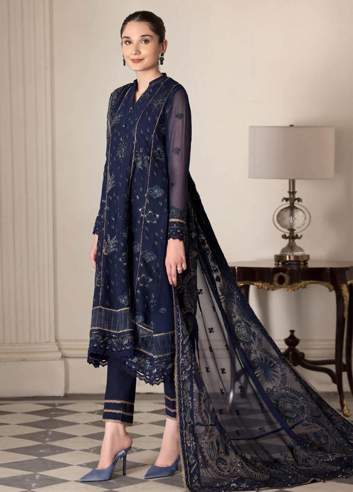 Xenia Formals Luxury Pret  Chiffon 3 Piece Dress IVY XFR-22-424