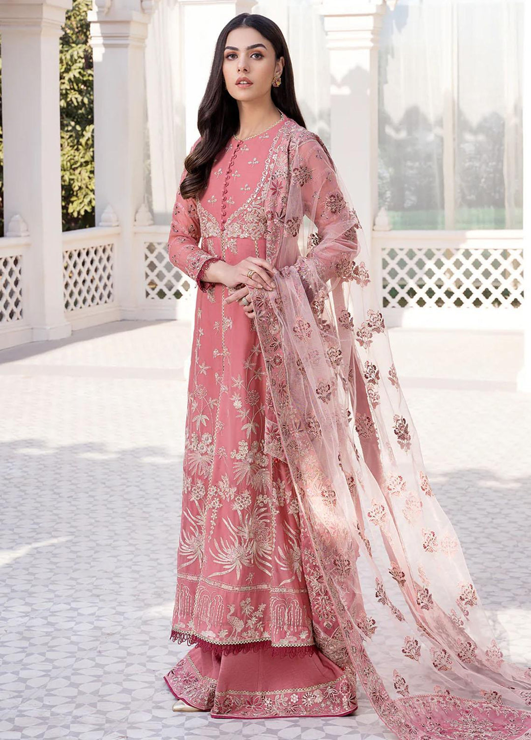 Xenia Formals Pret Embroidered Chiffon 3 Piece Suit XFR-23-450 Sanea