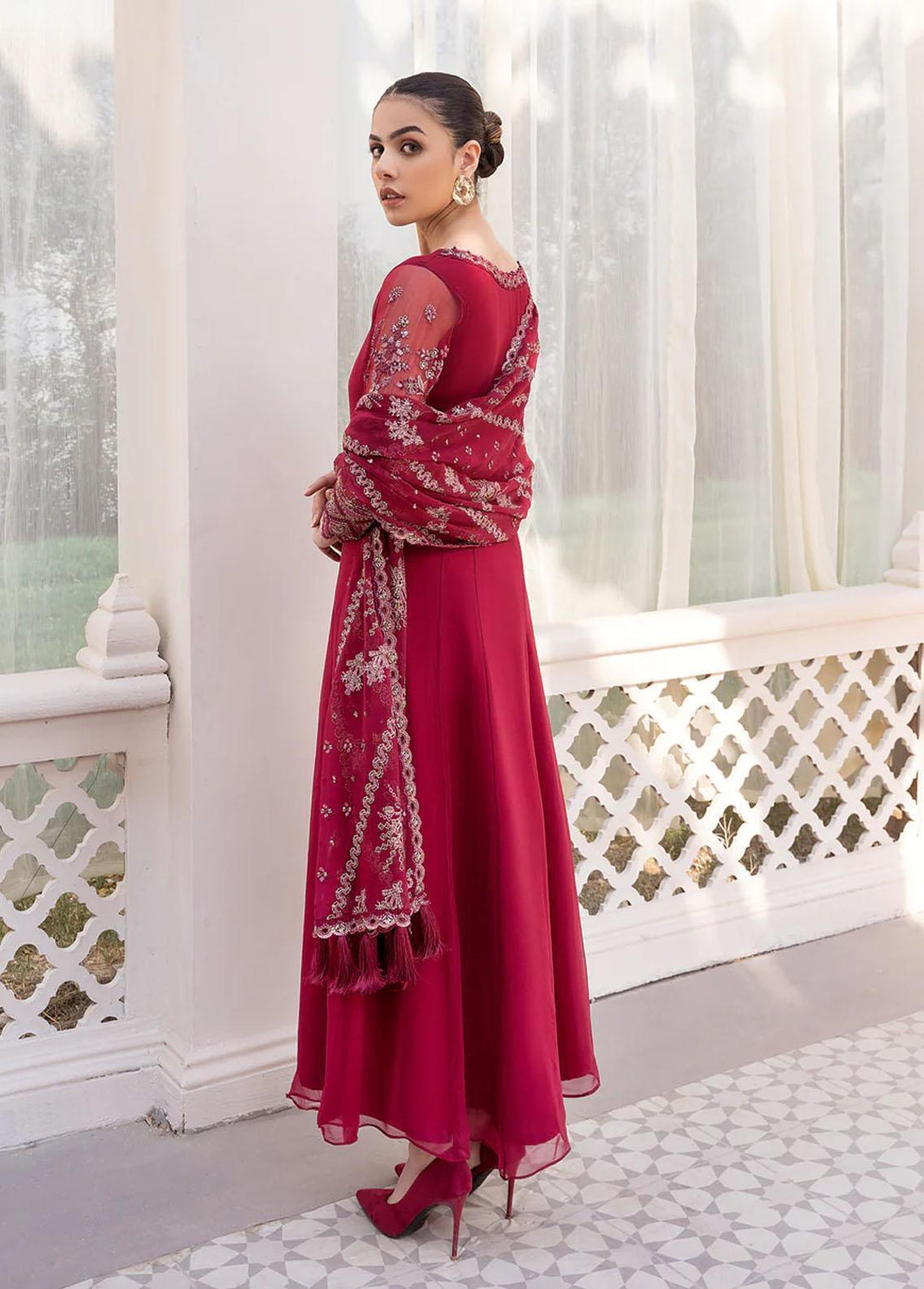 Xenia Formals Pret Embroidered Chiffon 3 Piece Suit XFR-23-454 Sadhya