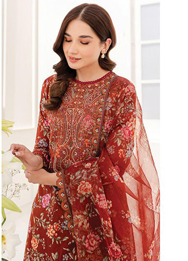 Xenia Formals Embroidered Lawn Suits Unstitched 3 Piece XE23SS D-01 Sicily - Summer Collection