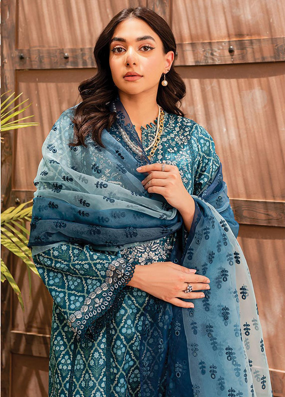 Xenia Formals Embroidered Lawn Suits Unstitched 3 Piece XE23SS D-03 Icaria - Summer Collection