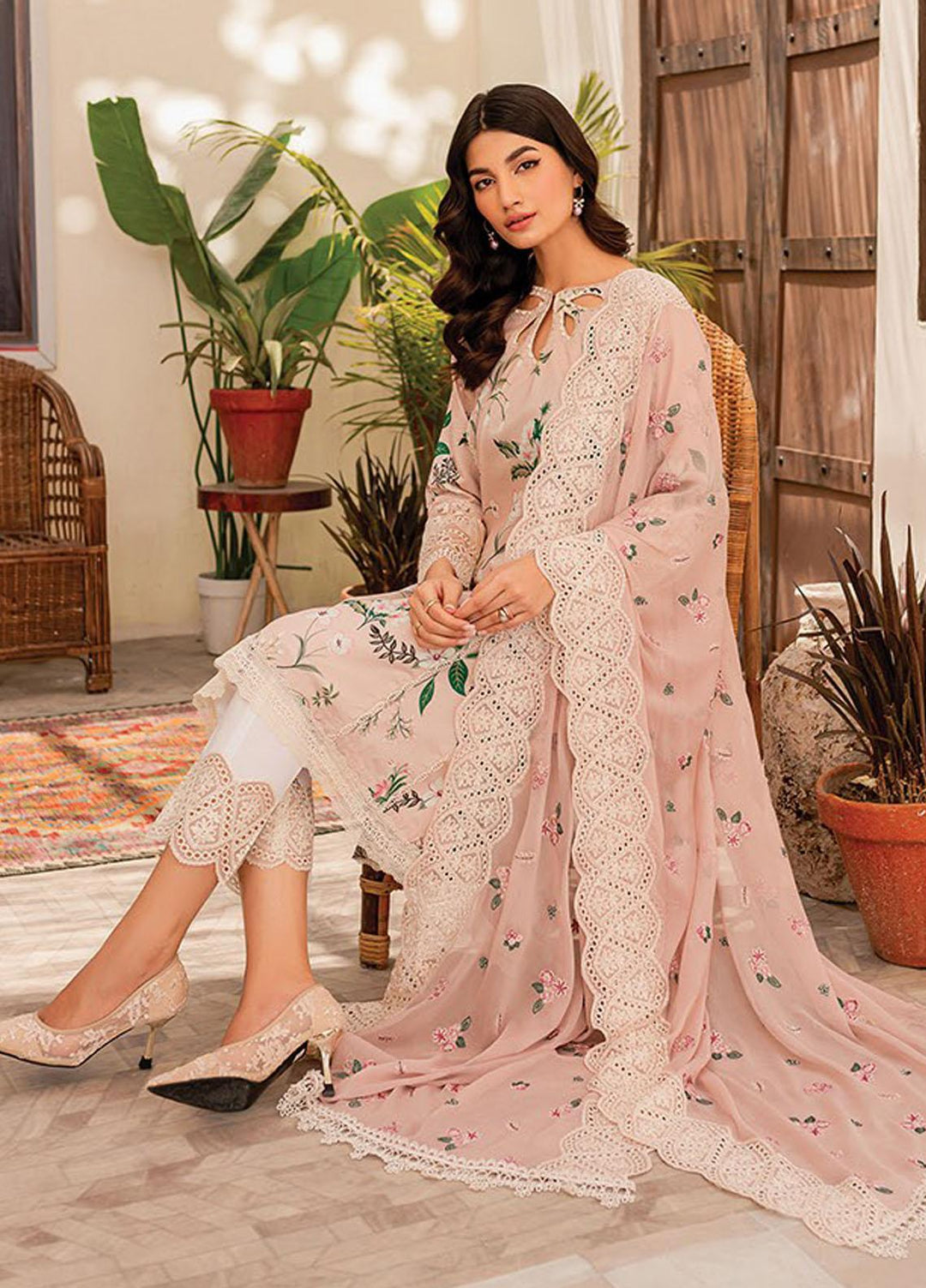 Xenia Formals Embroidered Lawn Suits Unstitched 3 Piece XE23SS D-04 Amelia - Summer Collection