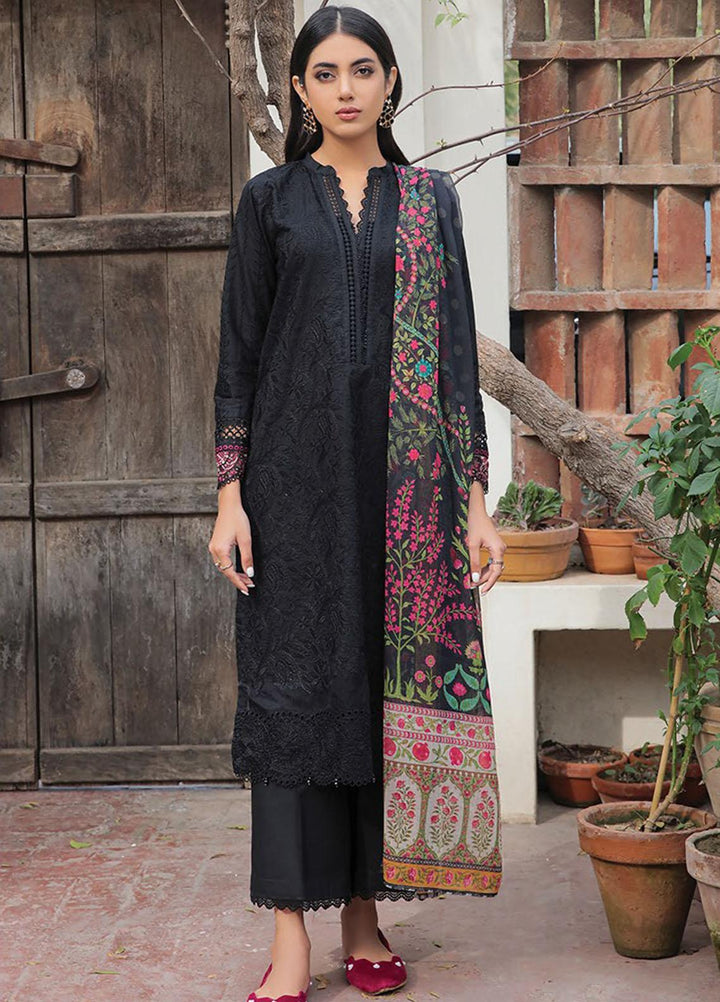 Xenia Formals Embroidered Lawn Suits Unstitched 3 Piece XE23SS D-07 Ellora - Summer Collection