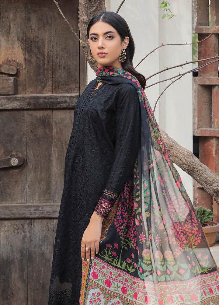 Xenia Formals Embroidered Lawn Suits Unstitched 3 Piece XE23SS D-07 Ellora - Summer Collection