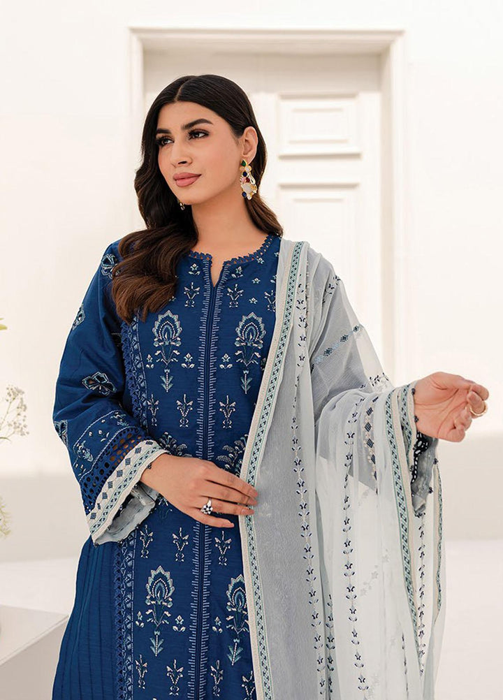 Xenia Formals Embroidered Lawn Suits Unstitched 3 Piece XE23SS D-09 Aaen - Summer Collection