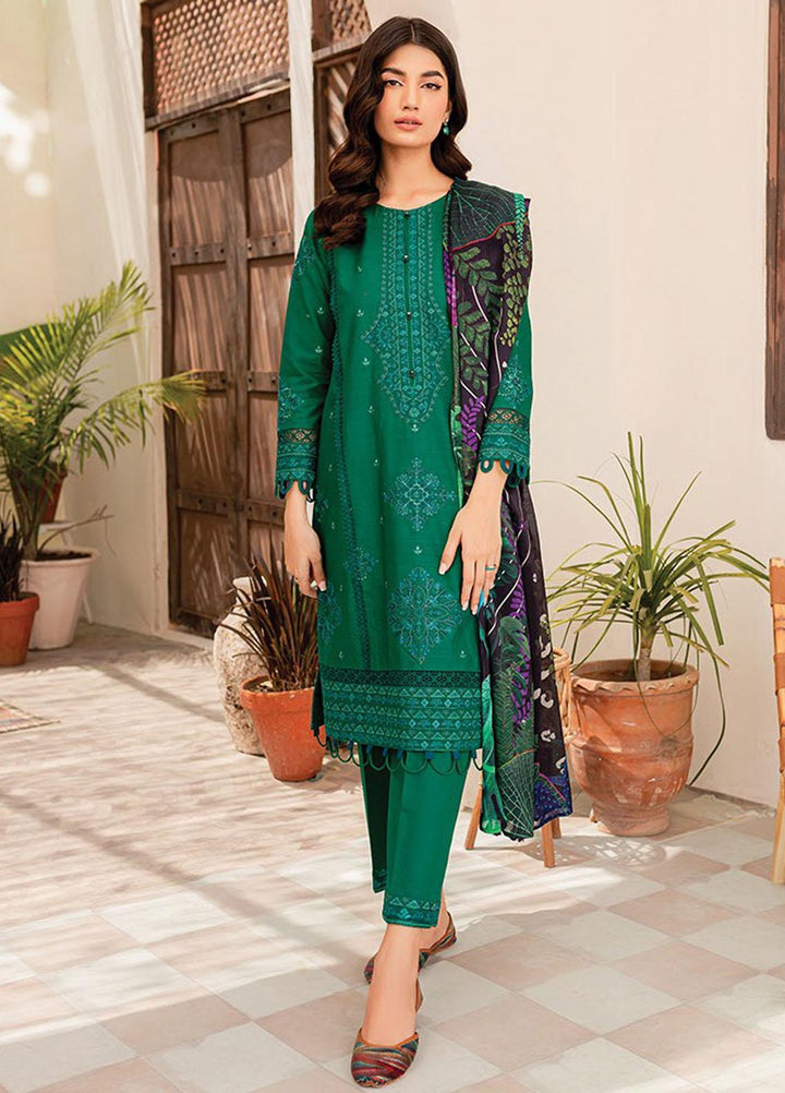 Xenia Formals Embroidered Lawn Suits Unstitched 3 Piece XE23SS D-10 Aeni - Summer Collection