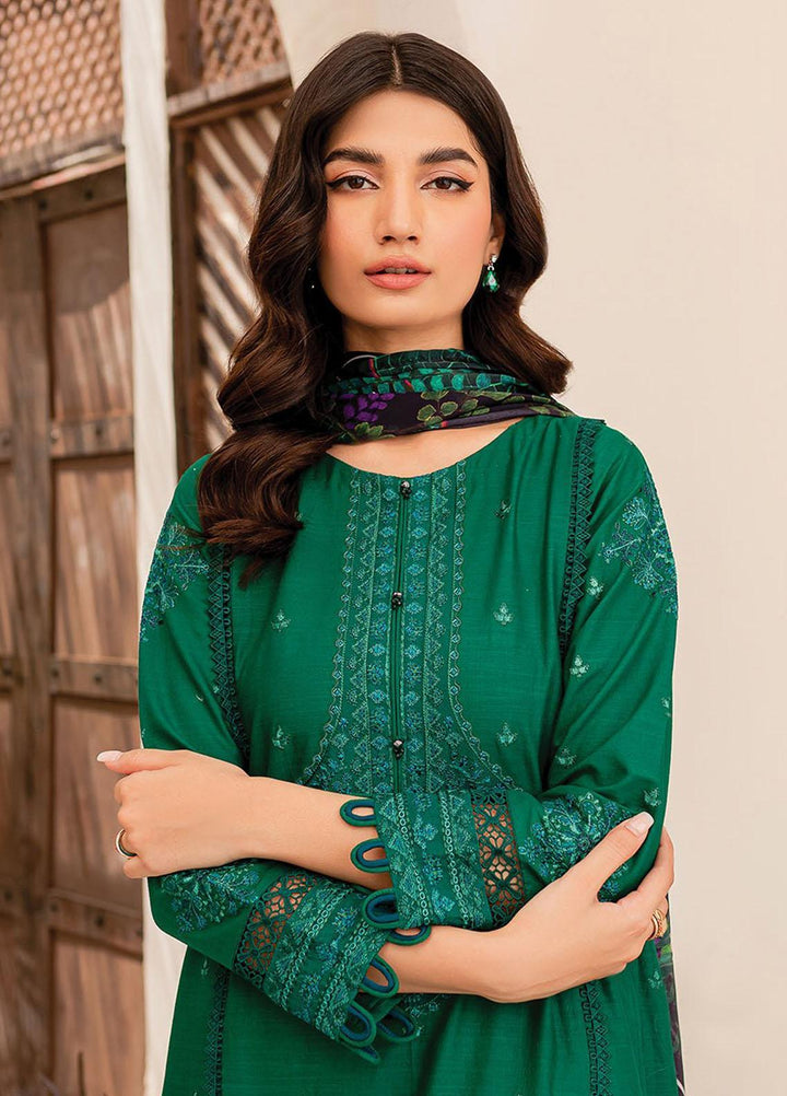 Xenia Formals Embroidered Lawn Suits Unstitched 3 Piece XE23SS D-10 Aeni - Summer Collection
