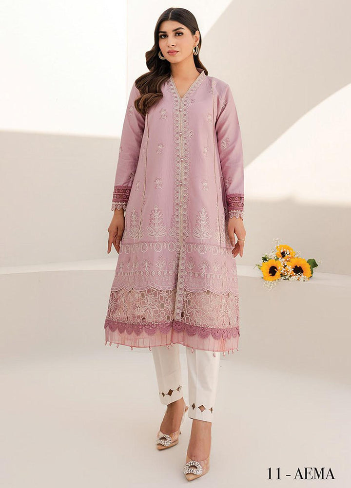Xenia Formals Embroidered Lawn Suits Unstitched 3 Piece XE23SS D-11 Aema - Summer Collection