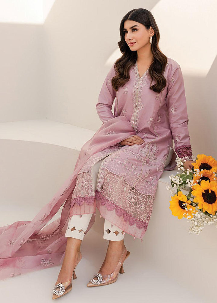 Xenia Formals Embroidered Lawn Suits Unstitched 3 Piece XE23SS D-11 Aema - Summer Collection