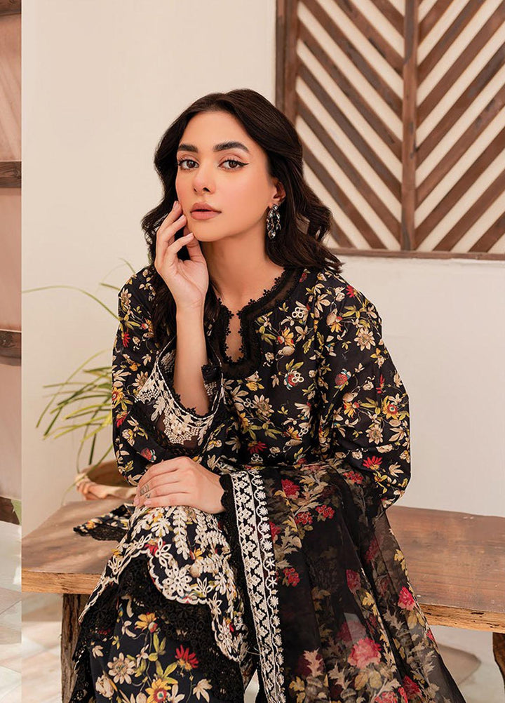Xenia Formals Embroidered Lawn Suits Unstitched 3 Piece XE23SS D-12 Carda - Summer Collection