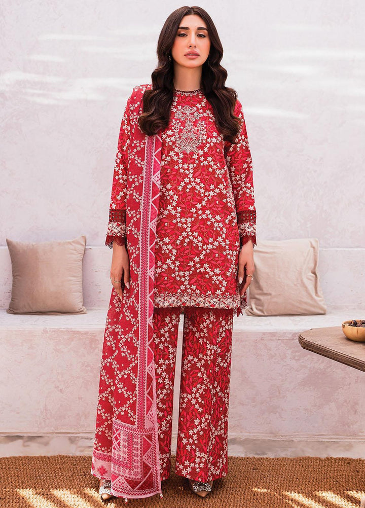 Xenia Formals Embroidered Lawn Suits Unstitched 3 Piece XE23SS-V2 D-01 Maisay - Summer Collection