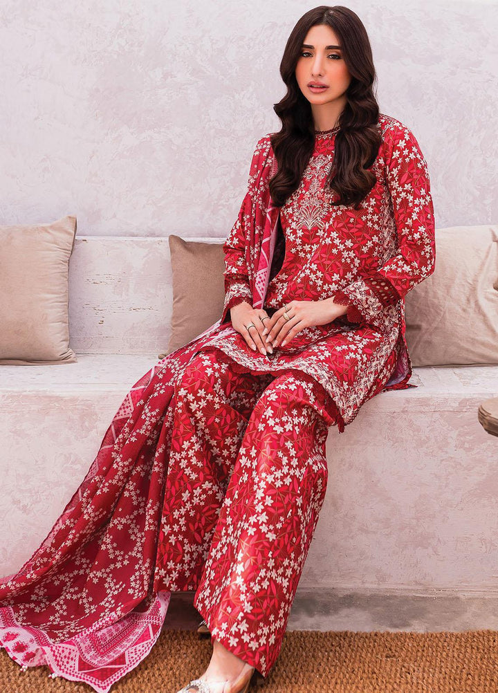 Xenia Formals Embroidered Lawn Suits Unstitched 3 Piece XE23SS-V2 D-01 Maisay - Summer Collection