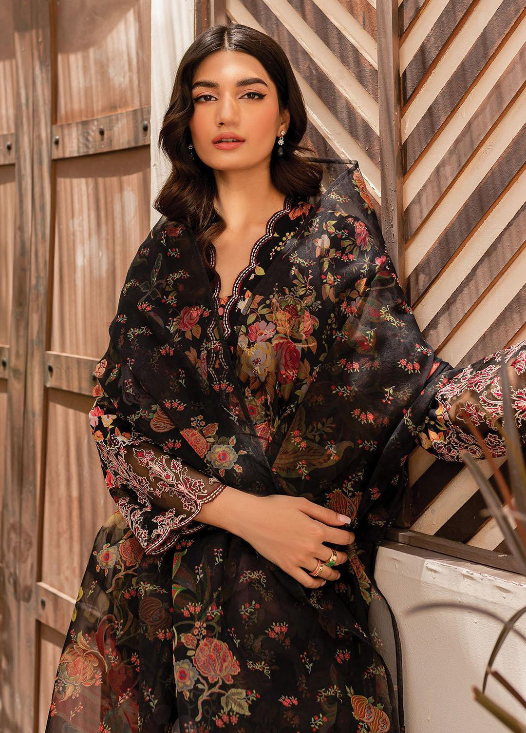 Xenia Formals Embroidered Lawn Suits Unstitched 3 Piece XE23SS-V2 D-02 Dancia - Summer Collection