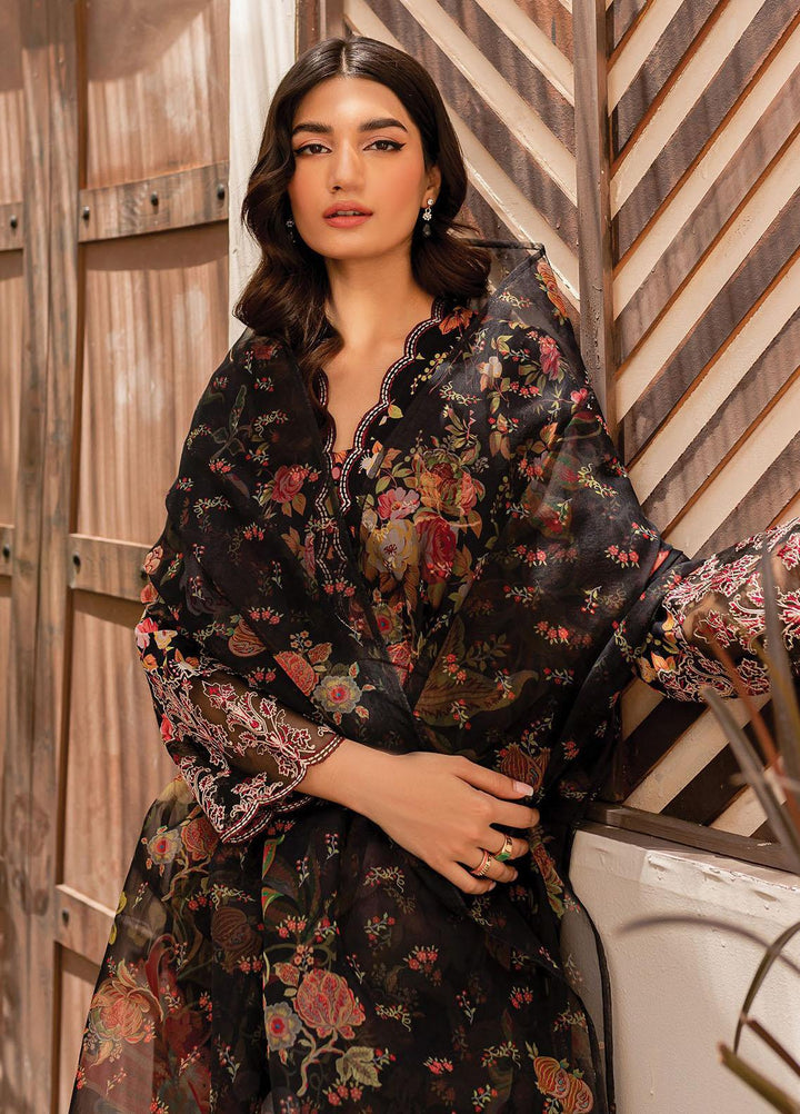 Xenia Formals Embroidered Lawn Suits Unstitched 3 Piece XE23SS-V2 D-02 Dancia - Summer Collection
