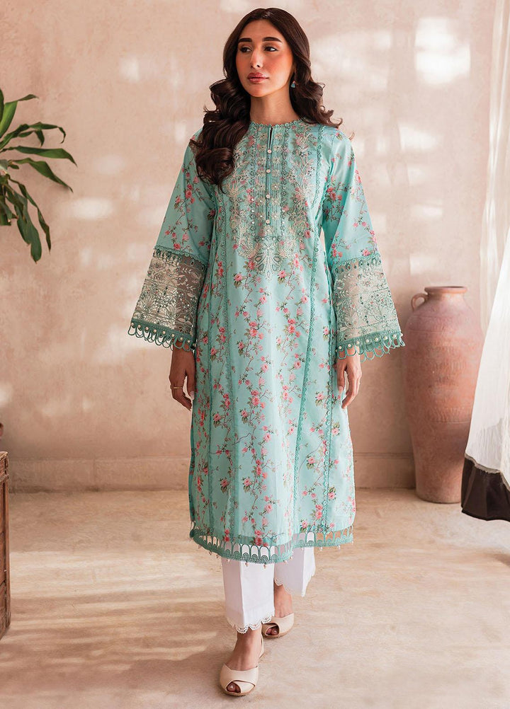 Xenia Formals Embroidered Lawn Suits Unstitched 3 Piece XE23SS-V2 D-03 Fallow - Summer Collection