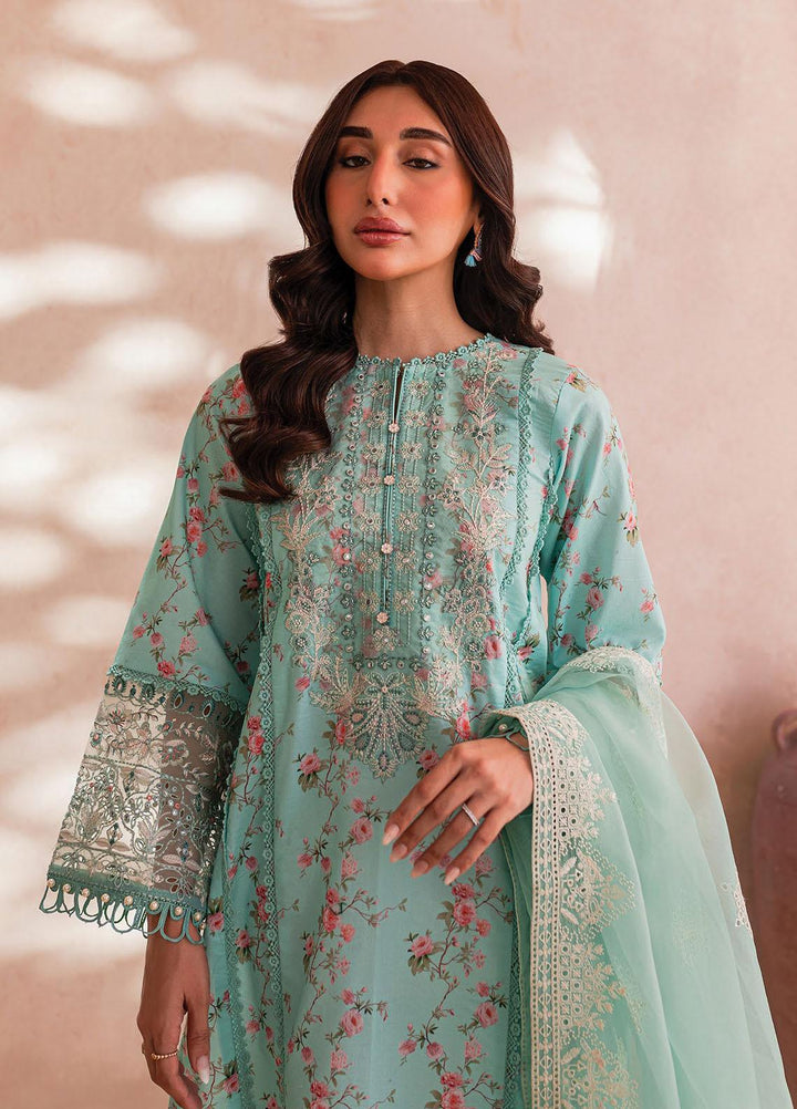 Xenia Formals Embroidered Lawn Suits Unstitched 3 Piece XE23SS-V2 D-03 Fallow - Summer Collection